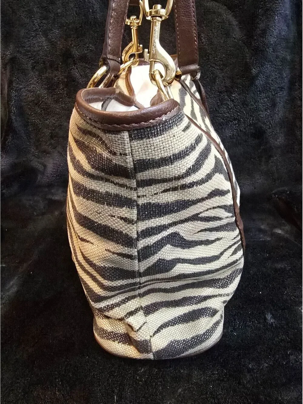 139. Michael Kors Zebra-print canvas Tote